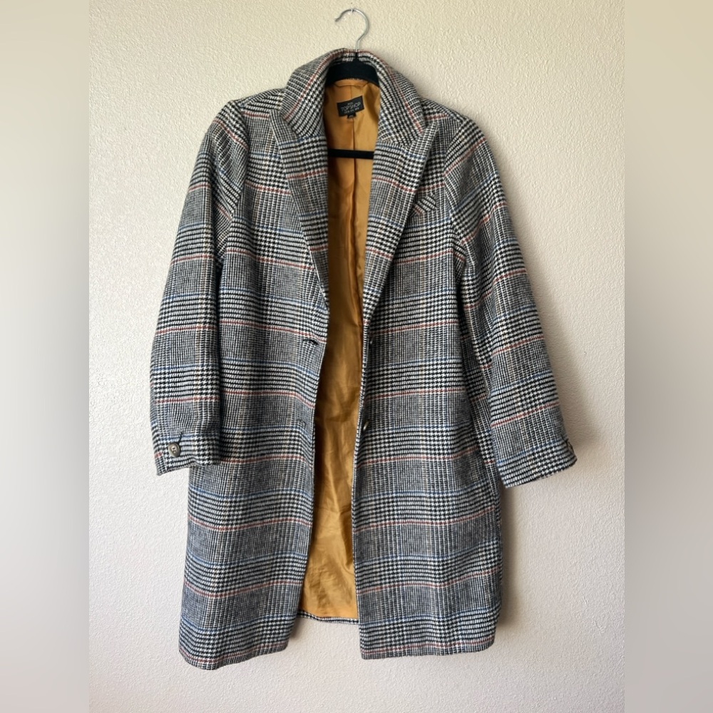Top Shop Long Lined Patterned Jacket - image 3